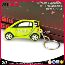 Wholesale promotional products metal mini taxi shape pvc keyring